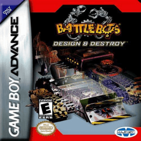 Battlebots Design and Destroy box art for GameBoy Advance